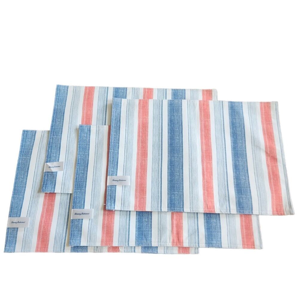 Tommy Bahama placemats set of 4 red, white, & blue patriotic - Picture 3 of 5